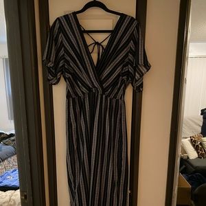 Black and white romper size large